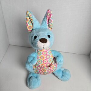 Ganz Webkinz Springy Kangaroo Plush Toy HM603 Blue Stuffed Animal No Code